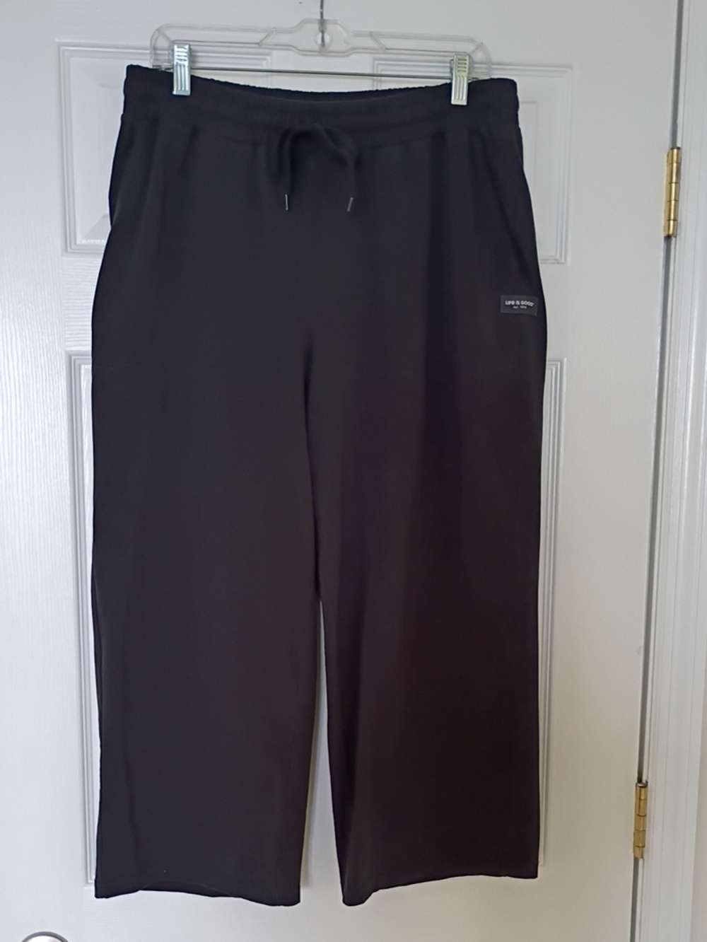 Life Is Good Crusher Flex Black Wide-Leg Drawstring Pants, L